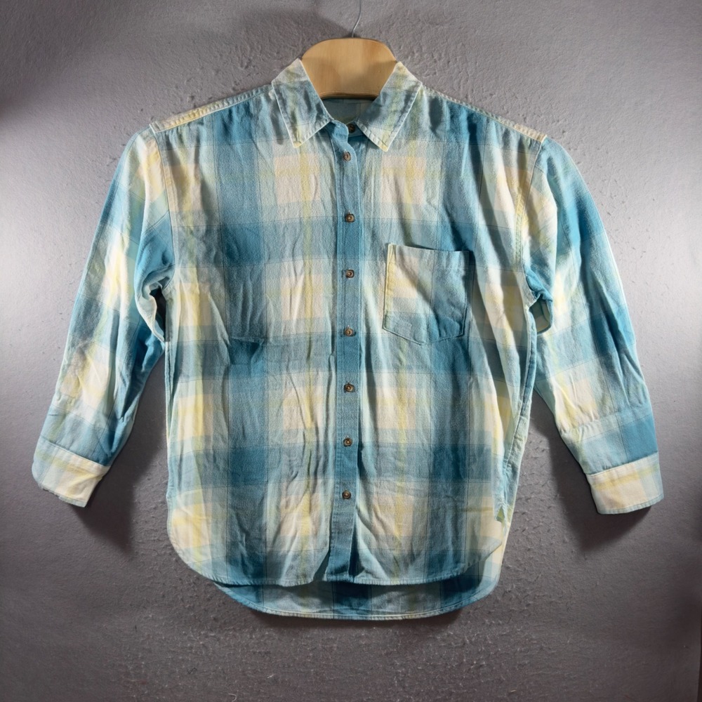 2144 | Universal Thread Oversized Flannel Plaid Button Down S Cottagecore
